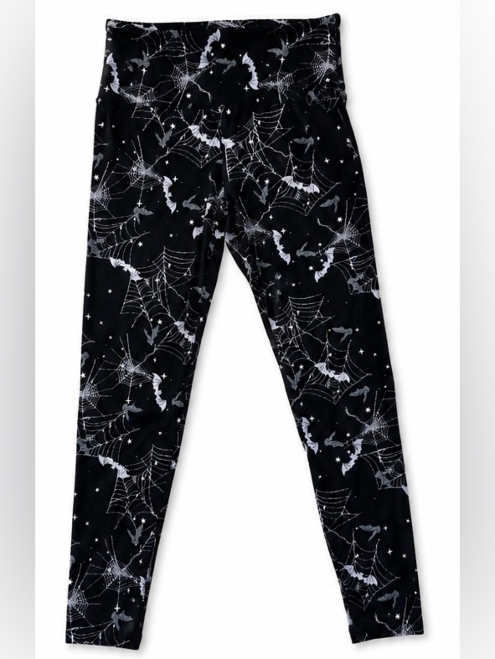 No Boundaries Halloween Bat & Spiderweb Leggings Black Size M 8–10